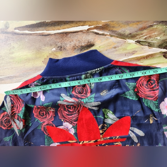 ADIDAS x RITA ORA Superstar Roses Baroque Butterflies Blue Red Track Jacket XS - Picture 12 of 16